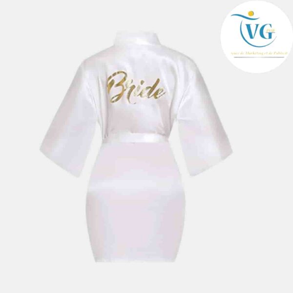Robe de Chambre Satin Personnalisée