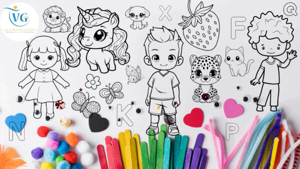 Rouleau de papier à colorier